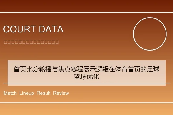 首页比分轮播与焦点赛程展示逻辑在体育首页的足球篮球优化